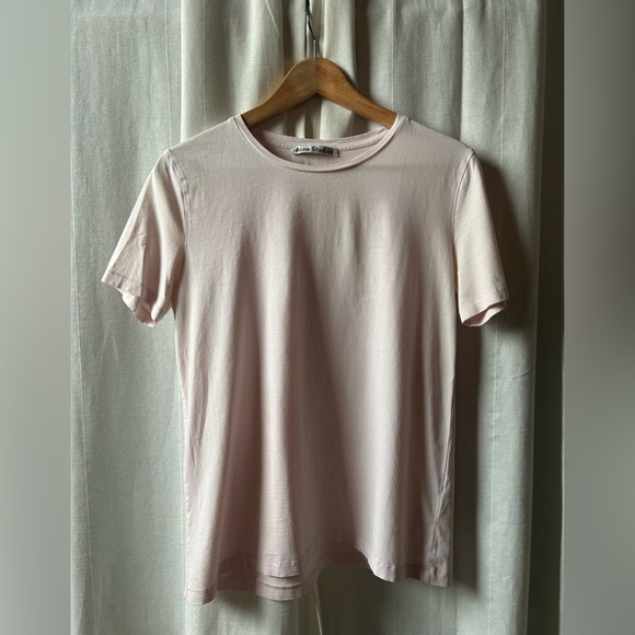 Acne Studios Vista C base t-shirt in light pink - Picture 2 of 4